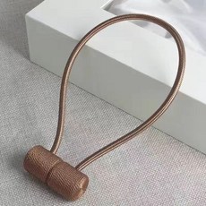 커튼 스트랩 한 쌍 자석 걸이 커튼 버클 끈 북유럽 심플 모던 크리에이티브 큐티 스트랩, 연한 커피색, 4대 8조 세트