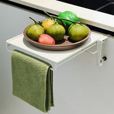 Shipshape 주방 보조 조리대 미니 접이식 선반, 화이트, 1개