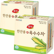 동서 한잔용 구수한 옥수수차 티백 100t 50개입x2개 식수대용 식수용차 옥수수차티백, 1.5g, 상세페이지 참조