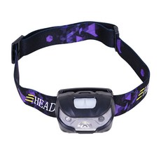 LED充電頭燈 感應頭燈, 黑色頭燈型號006, 1個