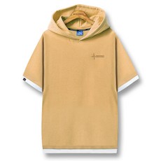 Heartbeat Kharim 短袖連帽衫寬鬆分層短袖 T 卹情侶裝大尺碼團體制服男女通用情侶 T 卹團體 T 卹海灘裝