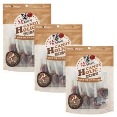 헬로도기 참좋은 반려동물 간식 캔디홀릭 10p, 소고기&대구살, 300g, 3개