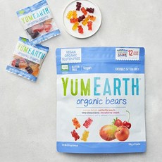 야미얼스유기농 베어 젤리 236.7g (19.8g x 12개입), 19.8g, 혼합맛(망고/복숭아/체리/딸기), 1