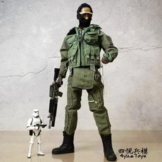 전쟁 피규어 모형 밀리터리 전투함 군인 수집용 장난감 병사 인형 모델 움직이는 특수부대 현대식 장식품 관절 장식 소년 선물 웨이롱, [29] 밝은 회색