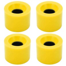 롱보드 크루저용 스케이트보드 휠 프리미엄 교체 부품, 1.Yellow, 1개