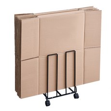 풀라이프 박스 분리수거 카트, 블랙, 블랙