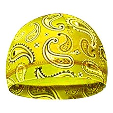 피트니스 트레이닝 야외 모험을 위한 통기성 스트레치 스컬 캡 6종, Yellow