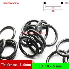 NBR O 링 씰 개스킷 고무 O 링 개스킷 두께 6mm 0 063 인치 ID 8 5mm 0 07 0 59 인치, ID 9.1mm, 1개