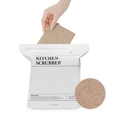 홈트너 일회용 수세미, 브라운, 100개입, 1개