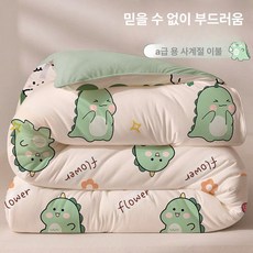이불종류 겨울 차렵이불 SS 사계절 극세사 먼지없는이불, 딥틸다이노소어