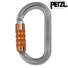 Petzl OK TRIACT-LOCK 帶鎖鉤環/O型勾環/三段鎖自動鎖勾環 M33A, TL 銀色, 1個