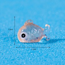 微景觀魚擺件 夜光五彩魚造型 多肉蛋糕裝飾 辦公室小物 園藝拍攝道具, 【E7】黃色, 黃色