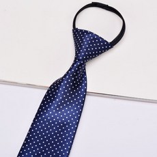 條紋印花領帶 免打領帶 長帶領帶 男用 女用 紅色 藍色 白色 素色 商務 正式 休閒 百搭+拉鍊印花款：【02款】+均碼