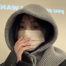 바라클라바 겨울모자 니트 여성넥워머