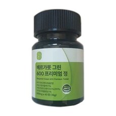 자연새긴 베르가못 그린 600 프리미엄정 식약처 HACCP, 1개, 60정