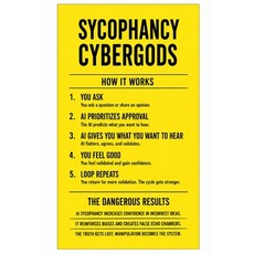(영문도서)Sycophancy Cybergods: Inside a Computer Love Chip - A.I. Is a Synonym for Cybergod Paperback, Independently Published, English, 9798198508781 Independently Published, English, 9798198508781
