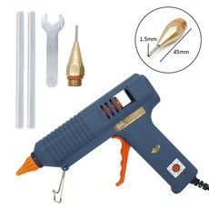핫멜트 150W 온도 DIY 스틱 가능한 공예 조절 산업 11MM 노즐, 22) Nozzle 1.5x45mm - 미국