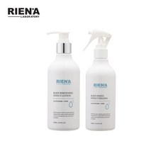 韓國RIEN'A麗恩娜 透亮養膚套組，溫和去除老廢角質，深層潤澤全身肌膚，重現健康光澤, 1個, 去角質噴霧250ml+身體乳液250ml