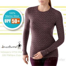 SmartWool 女 中厚保暖 圓領長袖羊毛衛生衣 NTS250 內搭保暖透氣舒適
