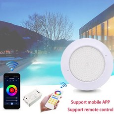 40W RGB LED 수영장 빛 수중 벽 걸이 램프 35W APP 원격 제어 IP68 야외 조경, 04 RGB-APP Control, 01 40W, 1개