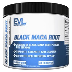 EVLUTIONNUTRITION 無味黑瑪卡粉, 1個, 100g