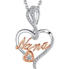 보존 레드 진짜 나나 목걸이-매혹적인 장미 꽃 선물 딸 생일 어머니의 날 선물 할머니 아내, RED