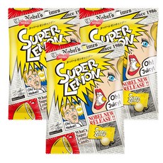 노벨 슈퍼 레몬캔디, 80g, 3개