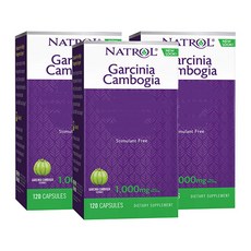 NATROL 納妥 藤黃果萃取美體膠囊 1000mg, 120入, 3個