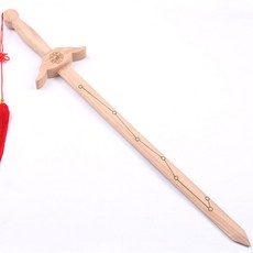 質量保證 桃木劍八卦七星實木劍木雕劍實木劍晨練太極實木劍原木桃木太極劍九節鞭 桃木劍 打神鞭 道教法器, 1個, 無漆 長75厘米