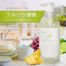 日本推薦 水果酵素 碗盤洗潔精 1000ML, 1個