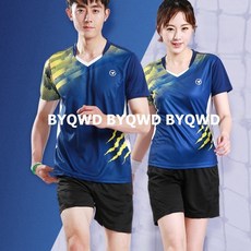 BYQWD탁구유니폼 통기성 유니폼 배드민턴 스포츠 의류BYQWD