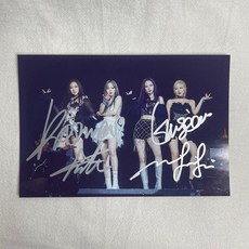 aespa 柳智敏 金玟庭 吉賽爾 Ningning 親筆簽名照 宣傳照 6寸 親簽 收藏, 1個, 5