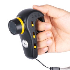 아이워너 핑거그립 충전식 전자 호루라기, 검정, 1개