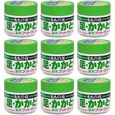 Momonohana 일본아마존 모모노하나 풋크림 발각질 뒷꿈치관리 각질관리 친구선물용 발스크럽 70g 9개 1세트, 1개입