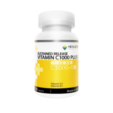 HEALSCON 維生素 C1000+E 緩釋錠, 1個, 90顆