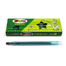 지구화학 투명이 채점용 색연필 낱색 전색상 12자루 1타, 청록