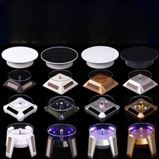 빙수 회전판 자동 턴테이블 모델명품번 디스플레이 풍냉 기본 직경 빙수기 돌림판 원형 바닥, 라운드 실버