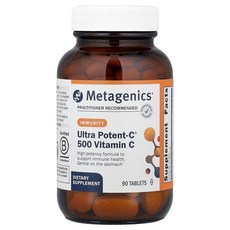 Metagenics 메타제닉스 울트라 포텐트-C 500 비타민 C 90 정 보충제, 1개, 90정