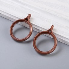 플라스틱 도어 커튼 걸이 링 무소음 로만 로드 클립 훅 고리, 1개, 2. Wine red-10pcs