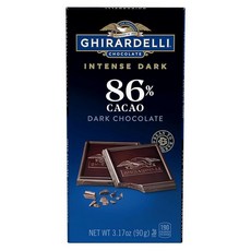 GHIRARDELLI 인텐스 다크 초콜릿 바 92% 카카오 89.9g(3.1온스) 바