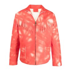 ERL 타이다이 프린트 가죽 재킷