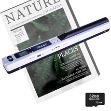 KIDENEI 32G SD 카드가 있는 휴대용 스캐너 900DPI JPG PDF 형식 휴대용 스캐너 AA 배터리 (포함되지 않음) USB 전송 컬러 A4 문서 스캐너 비즈니, KIDENEI 32G SD 카드가 있는 휴대용 스캐너,