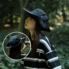 누아르마켓 남녀공용 등산 모자, 블랙