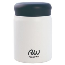 利奇威 不鏽鋼真空食物罐, 1個, 320ml, 霧面白色