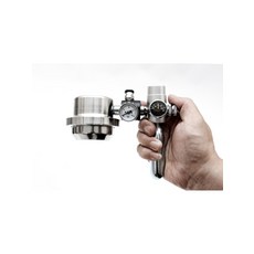 미니 공압 에스프레소 커피머신 9바 추출 가정용 휴대용 반자동 머신, SS304 공압식 에스프레소 메인, 단일 모델