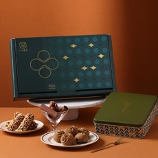 【茶敬茶】恬茶禮盒 附提袋-茶點禮盒 伴手禮 蛋捲 曲奇餅乾 送禮 烏龍茶 年節禮盒 餅乾禮盒, 1個