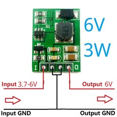 아두이노 MEGA ESP32 ESP8266 용 승압 DC DC 부스트 컨버터 전압 조절 DC 3.7V 4.2V-5V 6V 9V 12V, 1개