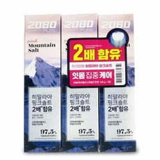 위블리 히말라야 솔트 치약 120gX3, 치약120gX3개입(크리스탈솔트), 치약120gX3개입(크리스탈솔트)