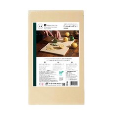 ASAHI 朝日 橡膠砧板 M號 (38x21x1.3公分) 米色 舒適刀感易清潔保養, 1個