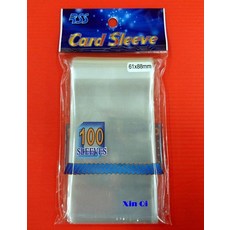 RSS 透明卡套 61x88mm 標準尺寸卡牌保護套 (100入), 白色, 100